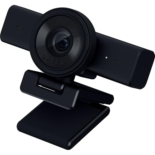 Kiyo V2 X - Webcam Full HD 1080p 60 FPS per Creatori - Autofocus Veloce - Obiettivo Grandangolare - Microfono Integrato - Compatibile con Open Broadcaster Software e Xsplit | Nero