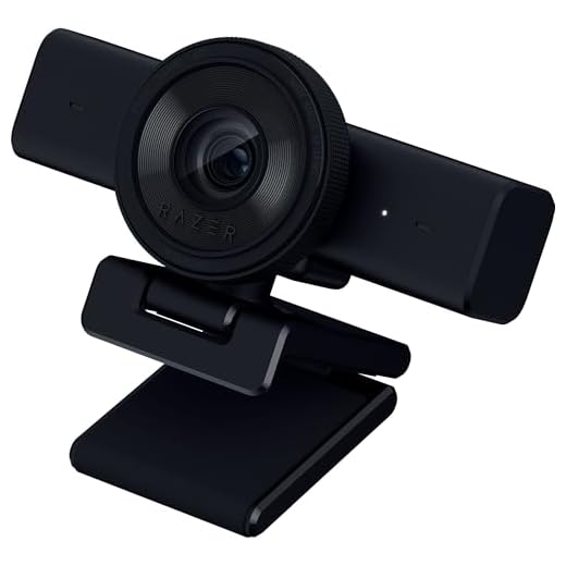 Razer Kiyo V2 X - Full-HD-Webcam 1080p, 60 FPS für Creators - Autofokus - Weitwinkel-Objektiv - Integriertes Mikrofon -Kompatibel zu Open Broadcaster Software OBS und Xsplit | Schwarz