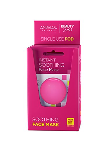 Andalou Naturals Instant Soothing 1000 Roses Rosewater Face Mask Pod, Single Face Mask, 0.28 Ounce (Pack of 6)