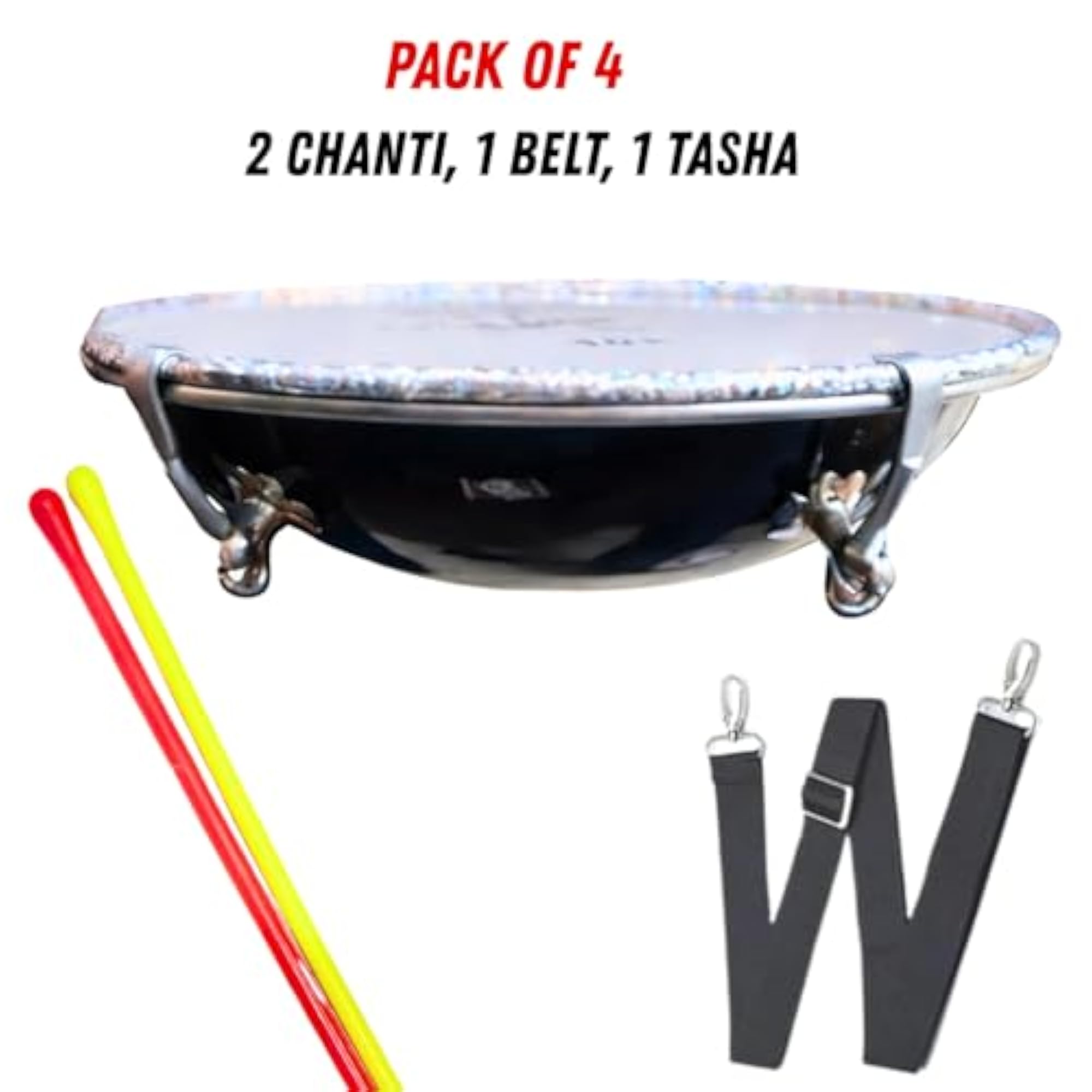 Steel Tasha Drum 10 inch with Sticks
