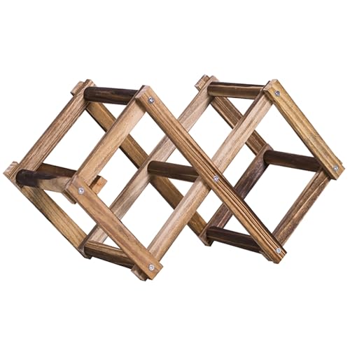 Soporte de madera para vino, capacidad 3 botellas miniatura 1