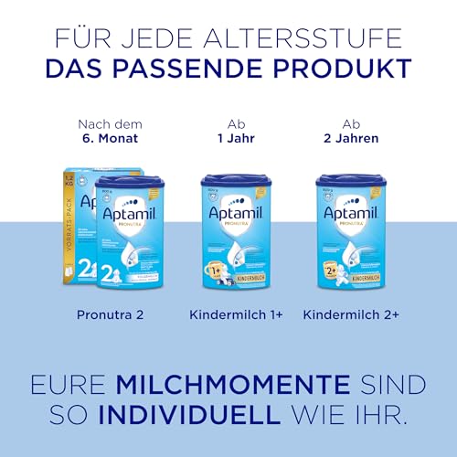 Aptamil Pronutra Anfangsnahrung Pre, von Geburt an, ohne Palmöl, mit schonendem Lactofidus Prozess, Vorratspack 1,2kg