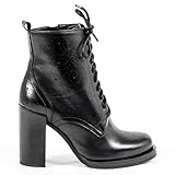  Versace 1969 Womens Heeled Ankle Boot Vitello Nero (39, Black)