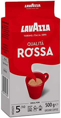 Lavazza Qualità Rossa, Ground Coffee Espresso 500 g (Pack of 2)