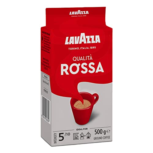 Lavazza Kaffee Qualita Rossa, Molido, Expreso para Cappuccino y Latte Macchiato, 500g