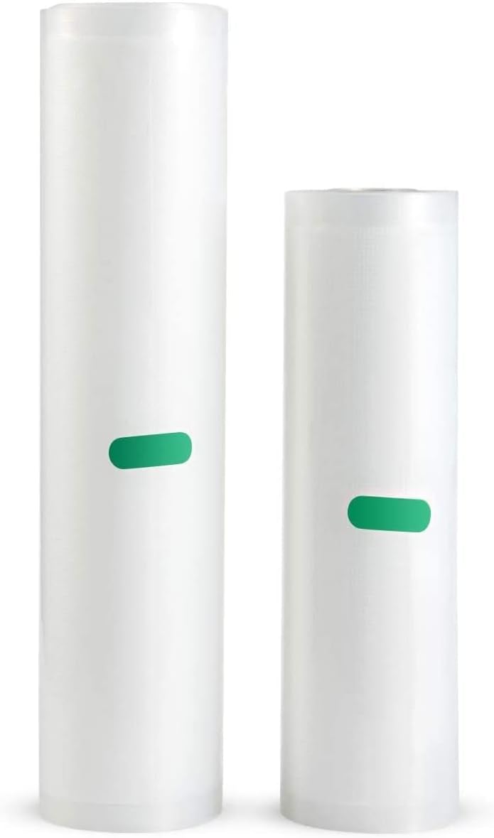Food Vacuum sealer Roll Pack of 5m of 28cm and 5m 20cm roll - BPA Free - Vacuum Storage Bag - PE Membranes preserves Food, Keep Fresh, Freeze and Safe - Food saver roll