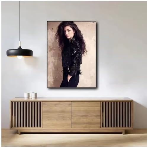 Tableau pour salon Lorde peinture sur toile deco moderne 50x70 cm sans cadre