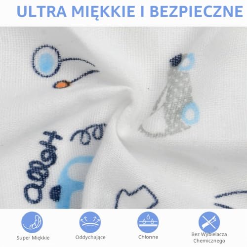 Aolso Myjki dla niemowląt, 15 szt. muślinowych bawełnianych ręczników dla niemowląt, 20 x 20 cm, 4 warstwy, bawełniane kwadraty muślinowe, miękkie muślinowe ściereczki dla niemowląt, chłonne i