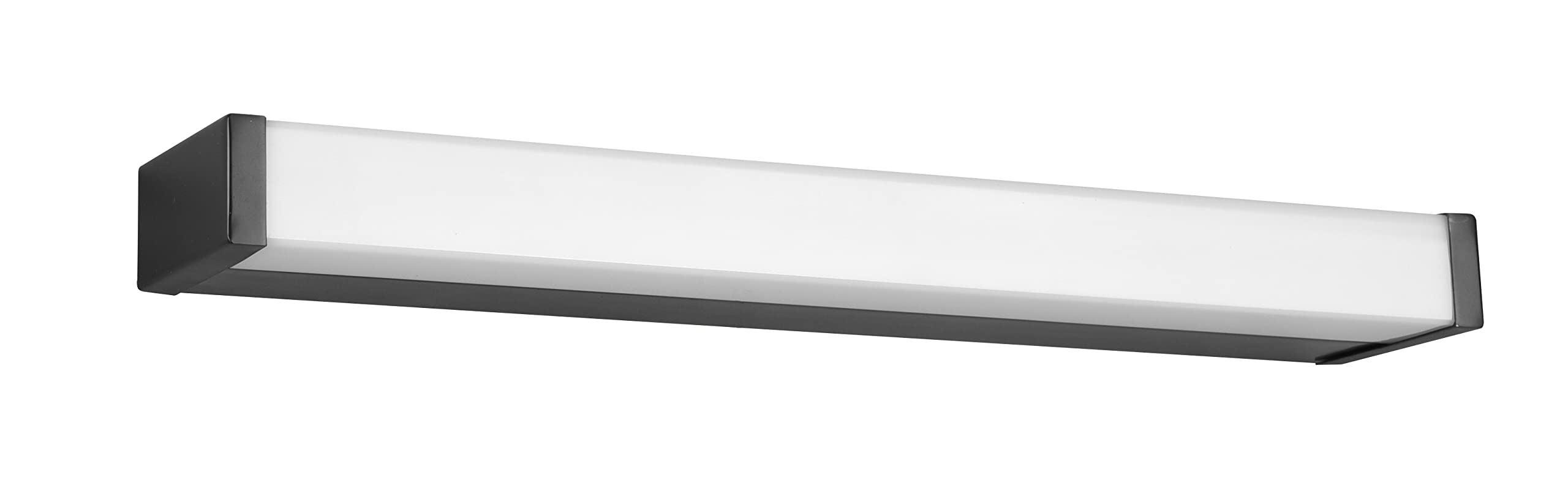 Trio Leuchten Fabio 283814232 - Lámpara LED de pared para baño (metal mate, incluye bombilla LED de 6 W), color negro
