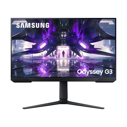 Samsung Odyssey Gaming Monitor G3A LS27AG304NR, 27 Zoll, VA-Panel, Full HD-Auflösung, AMD FreeSync Premium, Reaktionszeit 1 ms (MPRT), Bildwiederholrate 144 Hz, Schwarz