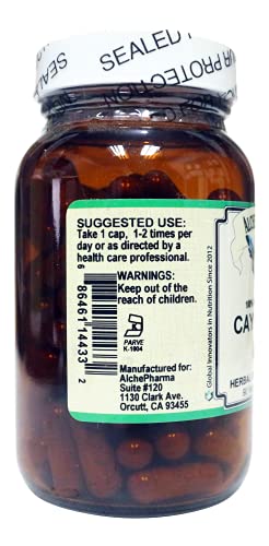 AlchePharma Organic Cayenne Fruit Capsules
