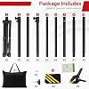 Backdrop Stand, Adjustable 10x7.5 FT Background Stand Backdrop for Parties, Photo Video Studio, Portable Photography Backdrop Stand with Carrying Bag, 6 Backdrop Clamps, and 2 Stand Bags