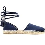 TOMS Women's Katalina Suede Espadrille, Size: 8.5 B(M) US, Color: Navy Suede