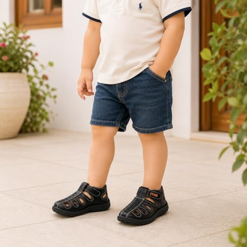 Image of ZOOM Sandals Casual Fisherman Adjustable Sporty Summer Closed Comfortable Toe Sandals with Premium PU Padding For unisex kids-pack of 1(9 Months-4.5 Years)