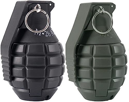 Zhongren Hand Grenades Army Toy Tactical CS Airsoft Grenade Toys Battle Game Refill BB Shower Rival Water Bullets Role Play Dress Playset Gift for 14+ (Black+Green)