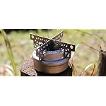 Evernew Titanium Alcohol Stove Cross Stand, Sand Leather - Image 2