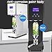 Commercial Benchtop Can Seamer, Electric Can Cup Sealer With Smart Counter Semi-Automatic Tin Can Glass Bottle Sealing Machine For 55 (White)
