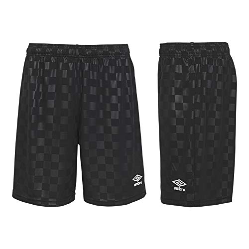 Umbro Kids' Checkered Short, Black, Small #TOP2