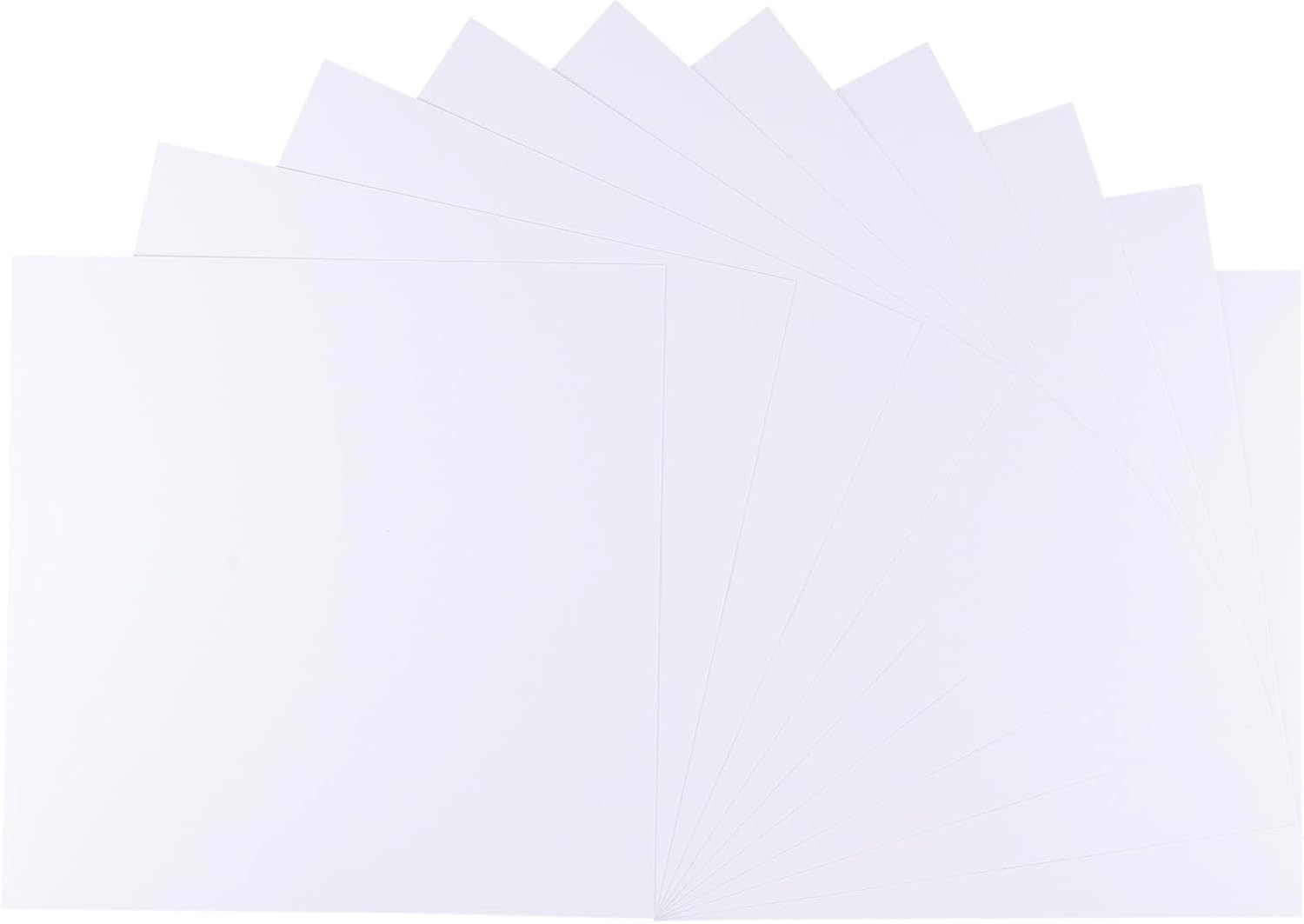 Florence Printable Sticker Paper - 12 x 12 inch - 10 Sheets - White - Smooth Self Adhesive Paper Cardstock for Printer, Labels, Stickers and DIY Projects - 216 GSM