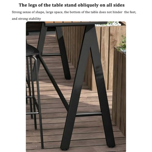 Mesa rectangular de barra estrecha que soluciona la falta de espacio 6