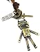 AnVei-Nao Womens Girls Retro Alloy Robot Music Headphone Necklace Jewelry