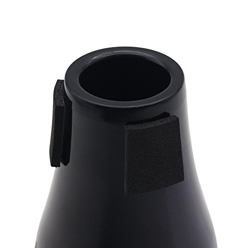 Festnight Alta qualidade Prática de pouco peso Trombone reta Mute Silencer Sourdine ABS material par
