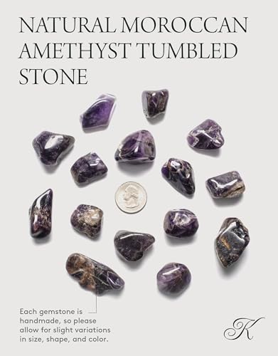 KALIFANO Smooth Tumbled Stones AAA+ Jewelry Grade Reiki Crystal Piedras Caidas for Wicca/Healing; Many Types, Colors4