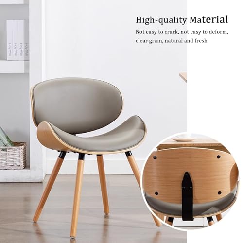 Silla de comedor tapizada fácil de limpiar con patas estables 7
