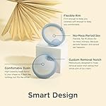 Saalt Menstrual Disc - Soft, Flexible, Reusable Medical-Grade Silicone - Wear 12 Hours - Removal Notch - Two Sizes - Menstrual Cup or Tampon Alternative - Made in USA - Lasts 10 Years (Blue, Regular) - Image 2