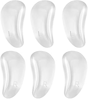 Gel Arch Support Pads 3 Pairs Plantar Fasciitis Shoe Inserts Insole, Adhesive High Arch Pad Flat Feet Inserts Arch Cushions for Pressure and Foot