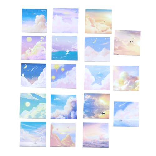 Tofficu 18pcs 用 箋 レー パッド 用 利 粘着式 仕事や勉 に