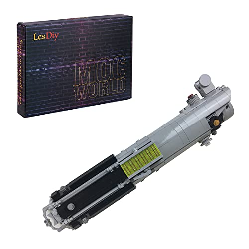 HYZH Technik Raumschiff Bausteine, 350 Klemmbausteine MOC-34243 Space Monk Laserschwert Lebensgroßes Replikat-Modell…