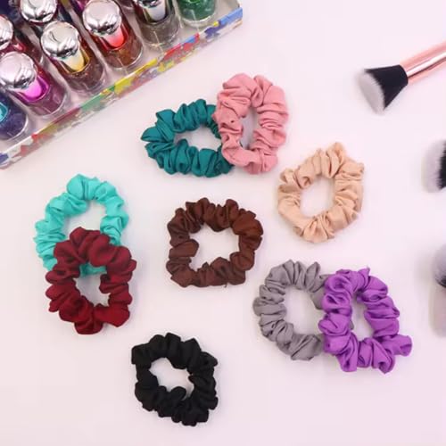 Image of GITGRNTH Soft Cotton Hair Ties for Women - No Damage Elastic Hair Bands - Durable Rubber Band for Women - Ideal Ponytail Holders - Comfortable Hair Accessories - Gentle on All Hair Types - Perfect for Thick and Thin Hair - Scrunches for Women - Kids Hair Rubber Band
