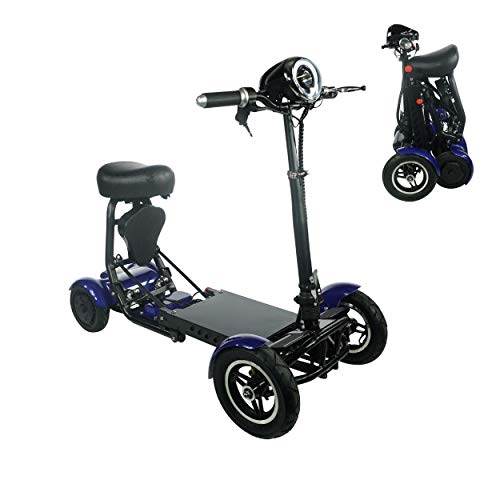 2020 Model Foldable Lightweight Li-on Battery Power Mobility Scooters Easy Travel Electric Wheelchair