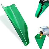 SZTJHN Reused Flexible Foldable Oil Funnel, Multi-Purpose Form a Funnels for Automotive Use, Easy to Clean Small Wide Mouth Funnel for Oil Drain, Available in Green
