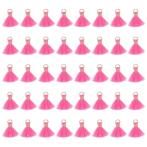 Colgantes para manualidades llavero decoración y flecos rosa claro sourcing map 50 piezas 2