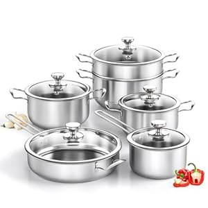 Aufranc DE-TZG-211-1 Edelstahl Topfset 11-teilig