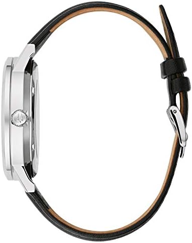 Bulova Men's Classic Dress 3-Hand 21- jewel Automatic Watch, 42 Hour Reserve, Hack Feature, Sub-second Hand, Open Aperture Dial, Exhibition Case Back, 42mm