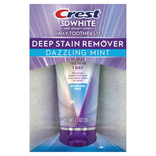 Crest 3DWhite Brilliance Deep Stain Remover Dazzling Mint Toothpaste - 2.1oz