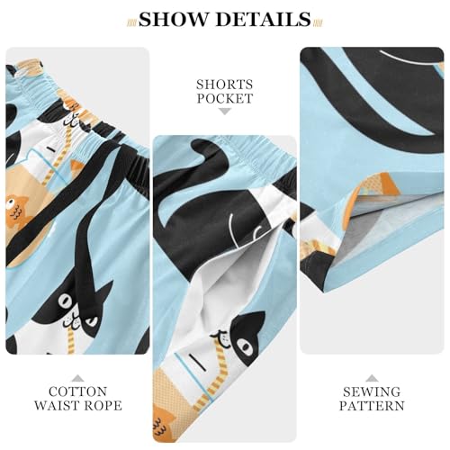 Comfy Summer Men's PJ Pajama Pants Bottoms,Soft Sleep Shorts Sleepwear with Pockets Relaxed fit for Men S-2XL4