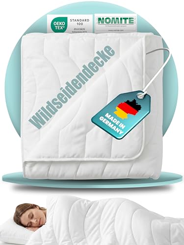 BEFA NATUR Wildseidendecke Sommer 135x200 cm 100% Wildseide | Made in Germany | Atmungsaktive Sommerbettdecke | Leicht temperaturausgleichend & hautfreundlich | Oeko-TEX Standard 100