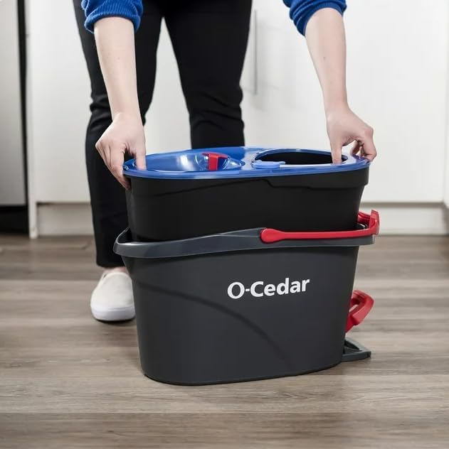 EasyWring RinseClean Spin Mop and Bucket System, Hands-Free System