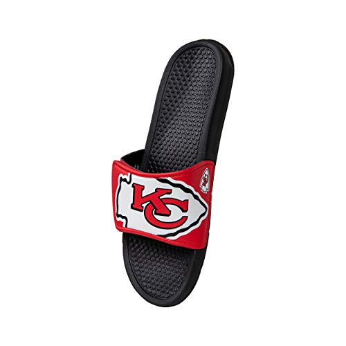 Foco FFSSNFCPBLGSL Nfl Kansas City Chiefs Mens Cropped Big Logo Shower Sport Flip Flops Sandals Slidescropped Big Logo Shower Sport Flip Flops Sandals Slides thumb #1