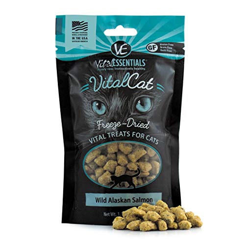 Vital Cat Freeze-Dried All-Natural Wild Alaskan Salmon Cat Treats, 1.1 oz.