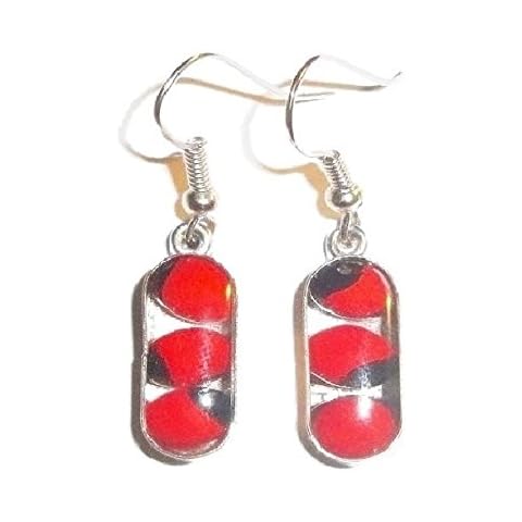 Cute Peruvian Huayruro Seeds Earrings Cover