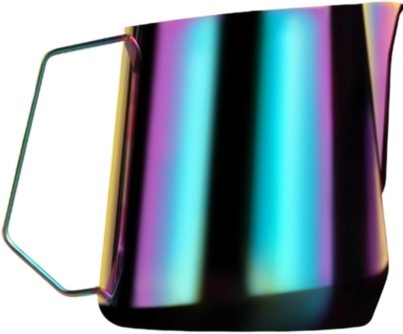 Milk Frother Jug 600ml Frothing Pitcher Steaming Pitchers For Coffee/Cappuccino/Latte Art Coffee Accessories(Glossy-600ml)