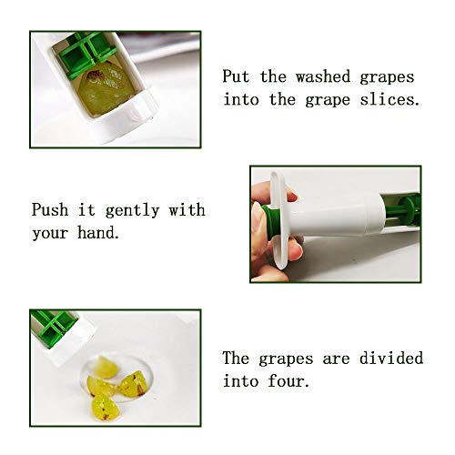 Grape Cutter, Grape Tomatoes Slicer for Kids - Portable Auxiliary Baby Food Fruit Creative Tools - Thumbnail 6