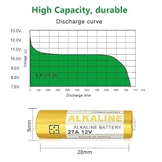 Batterie alcaline da 27 A, 12 V, A27S, MN27, L828, A27, 12 V, 30 pezzi