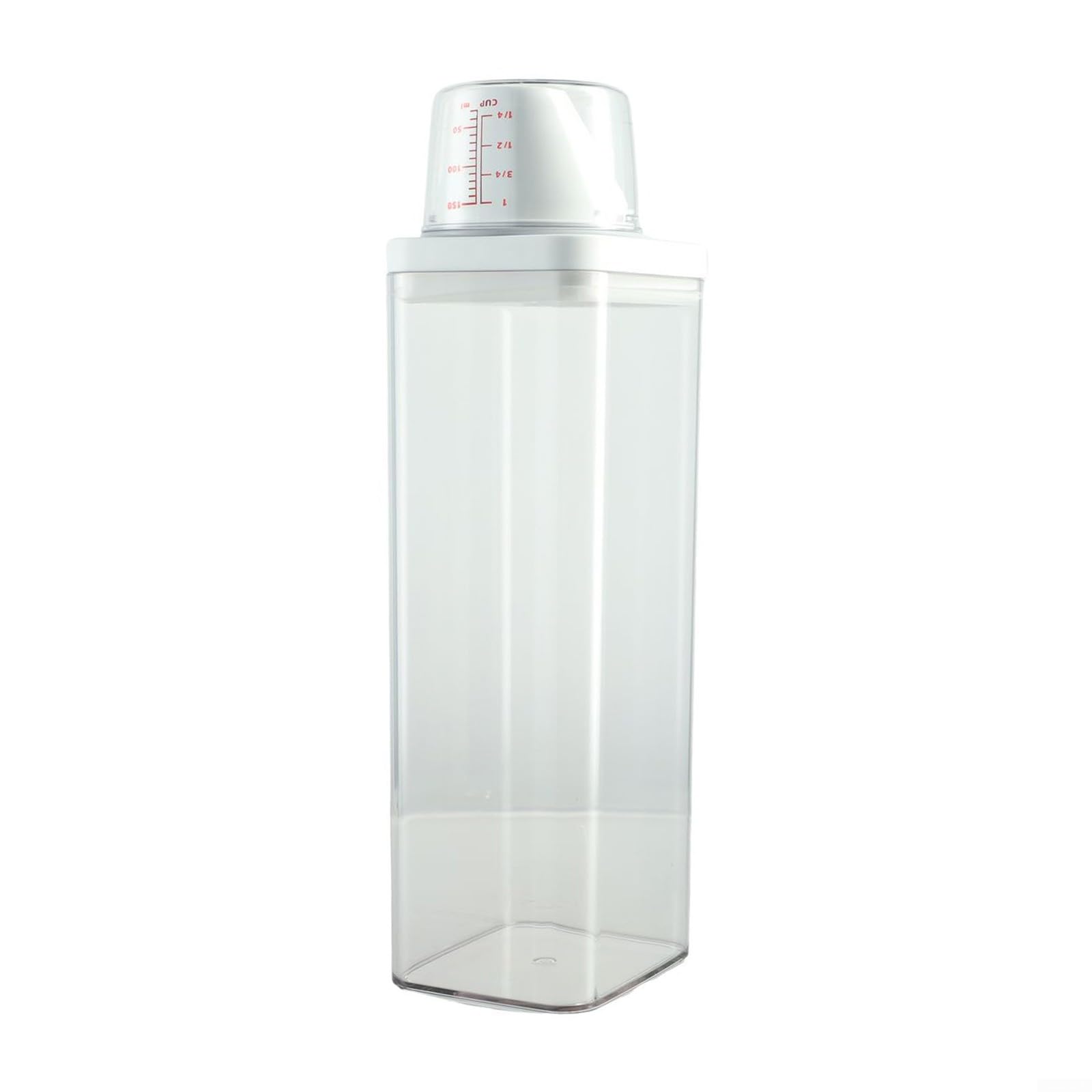 Serenophile Transparent Laundry Powder Storage Box, Leak-Proof Double Seal Laundry Detergent Dispenser Container For Fabric Softener(700ml)