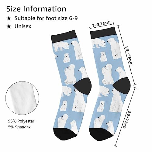 Image of Red Striped Crew Socks for Woman Size 6-8 Christmas Tree Moose Snowflake Dots Lines Girls Socks